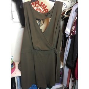 Olive green romper